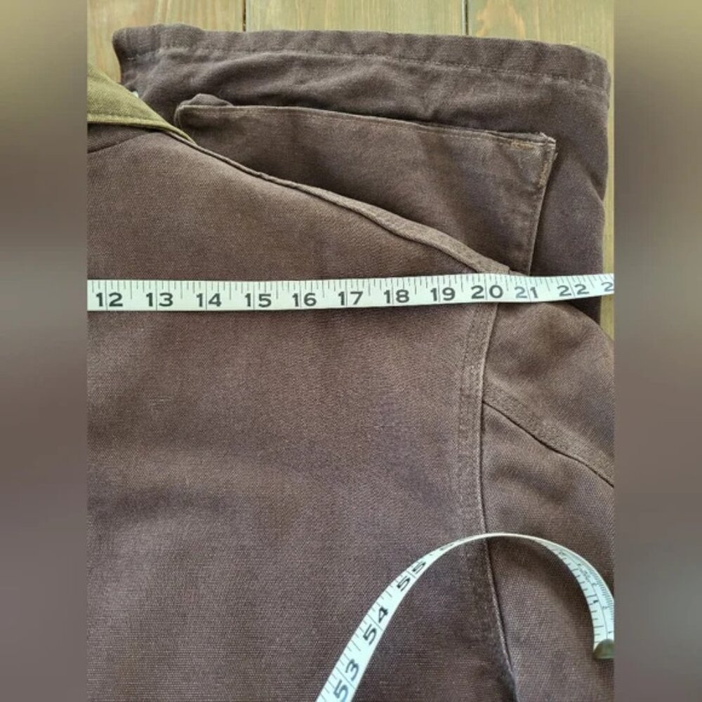 Vintage 90s Carhartt Mocha Brown Blanket-Lined Washed Duck Parka | Men’s M - Picture 12 of 16